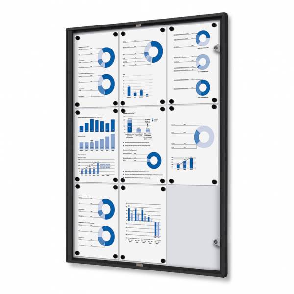 Noticeboard Economy Black (9xA4)