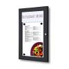 Menu Display Case with Logo panel Indoor Outdoor Silver anodised finish - 2