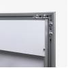 Menu Display Case with Logo panel Indoor Outdoor Silver anodised finish - 18