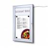 Menu Display Case with Logo panel Indoor Outdoor Silver anodised finish - 4