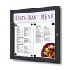 Menu Display Case with Logo panel Indoor Outdoor Silver anodised finish - 4