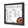 Menu Display Case with Logo panel Indoor Outdoor Silver anodised finish - 6