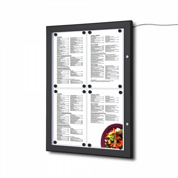 LED Menu Board Black  (4xA4)