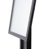 LED BLACK Freestanding 4xA4 Menu Display Case - 6
