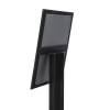LED BLACK Freestanding 4xA4 Menu Display Case - 4