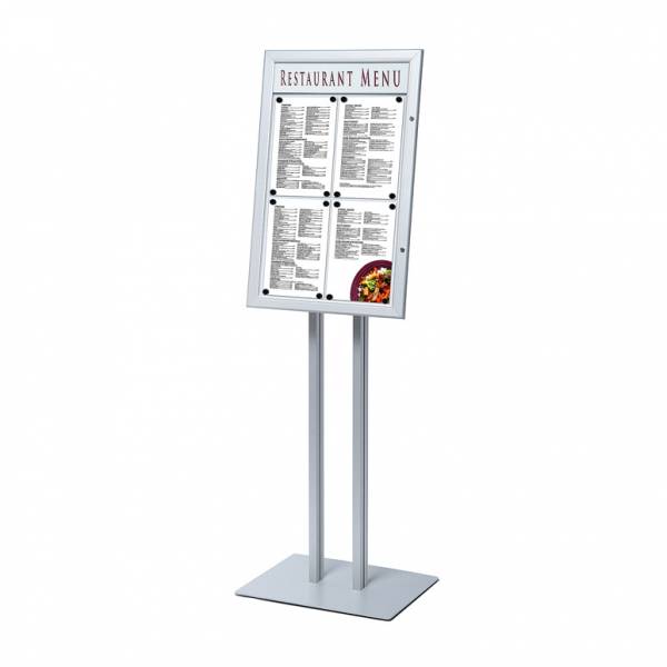 Tall Indoor Freestanding LED illuminated Menu Case