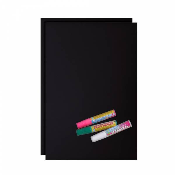 Black foil set and 3 chalk pens 50x70