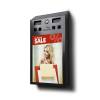 Poster ashtray lockable ral black - 0