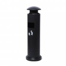 Outdoor Ashtray with Litter Bin - Round