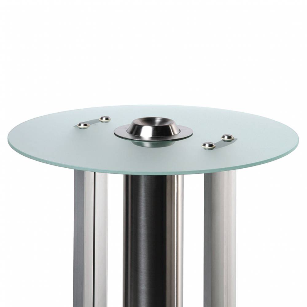 Smokers Wall Table with cylinder Ashtray and semi circular top
