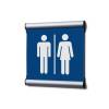 Door Sign 15,5 x 15,5 cm Set Men/Women Blue - 0