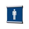 Door Sign 15,5 x 15,5 cm Set Men/Women Blue - 3