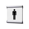 Door Sign 15,5 x 15,5 cm Set Men/Women White - 4
