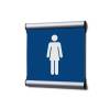 Door Sign 15,5 x 15,5 cm Set Men/Women Blue - 5
