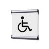 Door Sign 15,5 x 15,5 cm Set Men/Women White - 8