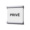 Door Sign 15,5 x 15,5 cm Set Men/Women White - 1
