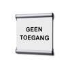 Door Sign 15,5 x 15,5 cm Set Men/Women White - 11