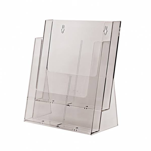 2 tier A4 Counter/Wall Brochure Holder