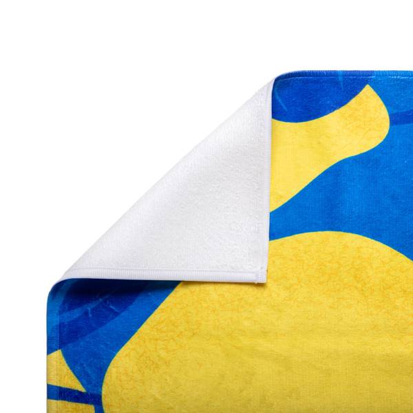Beach towel with print 1000x1800mm, 100% PES, cotton back 400g/m2