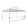 Tent Alu Half Wall Double-Sided 3 x 4,5 Meter White - 1