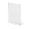 Format: A3 (297 x 420 mm)
Orientation: Portrait A7 Landscape acrylic T Stand Menu Holder - 1