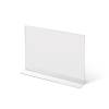 A5 Portrait acrylic T Stand Menu Holder - 2