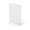 A6 Portrait acrylic T Stand Menu Holder - 3