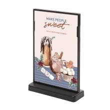 Black Menu Stand - T Shape Black Menu Stand - T Shape
