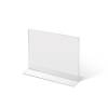 A6 Portrait acrylic T Stand Menu Holder - 6