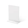 A6 Portrait acrylic T Stand Menu Holder - 0