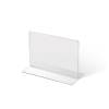 A6 Portrait acrylic T Stand Menu Holder - 7