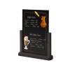 Wooden Menu Card A5 Black - 6