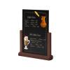 Wooden Menu Card A5 Black - 7