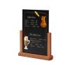 Wooden Menu Card A5 Dark Brown - 8