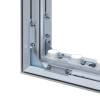 Textile Frame 75mm, 2xA0 (841x2378mm), hardware, free standing - 3