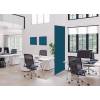 Textile Room Divider Deco 100-200 Double Hexagon Rust ECO print material - 21
