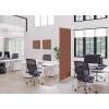 Textile Room Divider Deco 85-200 Double Hexagon Beige ECO print material - 25