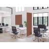 Textile Room Divider Deco 85-200 Double Hexagon Beige ECO print material - 31