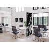 Textile Room Divider Deco 85-200 Double Abstract Japanese Cherry Blossom Black - 20