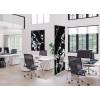 Textile Room Divider Deco 85-200 Double Abstract Japanese Cherry Blossom Blue ECO print material - 25