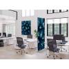 Textile Room Divider Deco 85-200 Cactus Red ECO print material - 16