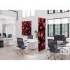 Textile Room Divider Deco 85-200 Cactus Red ECO print material - 18