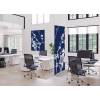 Textile Room Divider Deco 100-200 Double Abstract Japanese Cherry Blossom Green ECO print material - 26