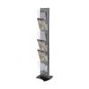 Colour: GreyNumber of pockets: 6 Freestanding Brochure Rack Double sided - 0