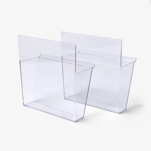 Separate plastic pockets for brochure stand 2pcs