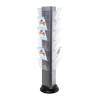 TRYS Revolving Brochure stand - 3 sided in silver & black finish - 0