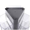 Trys Rotating - Brochure Stand, grey - with 18 A4 Pockets - 5