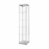 LED illuminated Glass Showcase 400x400x2000mm - 0