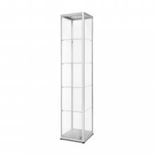 LED illuminated Glass Showcase 400x400x2000mm