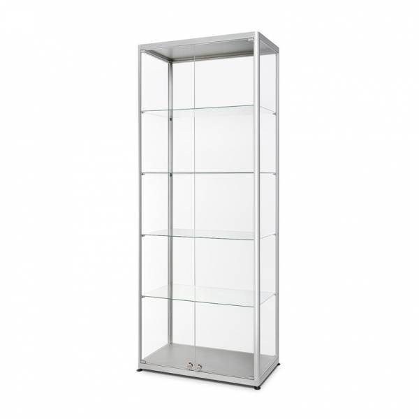 Glass Showcase 800x400x2000mm with Front opening double doors